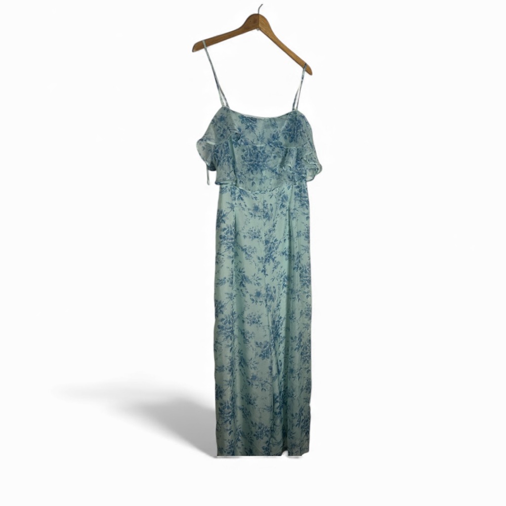 American Eagle Strapless Floral Ruffle Jumpsuit Size XL - Picture 4 of 8